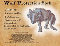 Image result for Wolf Protection Spell