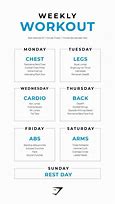 Image result for Weekly Workout Plan