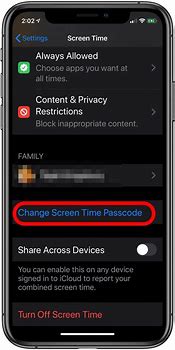 Image result for Forgeting iPhone Passcode Screen Time Lock