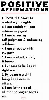Image result for 10 Positive Affirmations