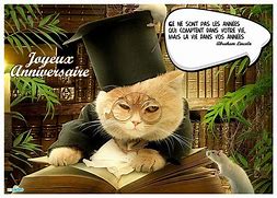 Image result for Carte Anniversaire À Imprimer Tête De Chat Humour
