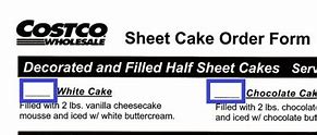 Image result for Costco Sheet Cake Order Form Printable