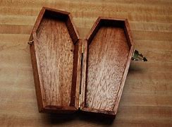Image result for Small Wooden Coffin Box