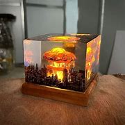 Image result for Nuclear Explosion Mushroom Cloud Lamp Love Sun
