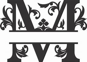 Image result for Free SVG Split M Monogram Font