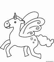 Image result for Cute Flying Unicorn Colouring