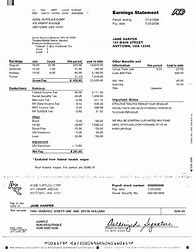Image result for ADP Payroll Check Stub