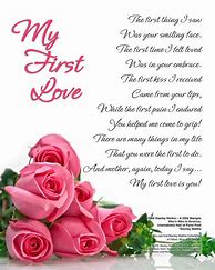 Image result for First Love Poem
