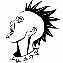 Image result for Punk Rock Black and White Clip Art