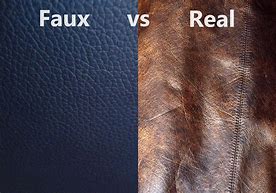 Image result for Real vs Fake Leather
