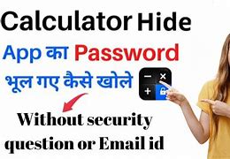 Image result for Calculator App Lock Files