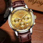 Image result for Men's Gold Watch On Wrist