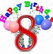 Image result for Happy 8 Birthday Images