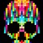 Image result for Creepy Skull Pixel Art