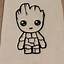 Image result for Baby Groot Head Outline Drawing