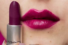 Image result for Mac Dark Purple Lipstick