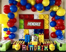 Image result for LEGO Birthday Party Decoration Ideas