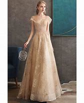 Image result for Champagne Prom Dress