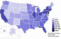 Image result for Population Density Map USA