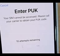 Image result for Enter Puk On iPhone