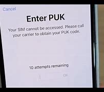 Image result for PUK Code Unlock