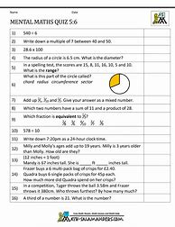 Image result for Maths Test for Year 5