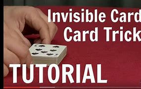 Image result for Invisible Card Deck Trick