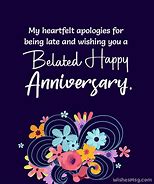 Image result for Belated Wedding Anniversary Cards