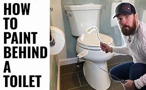 Image result for How to Paint Behind Toilet Tank