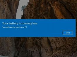 Image result for Laptop Low Battery Warning