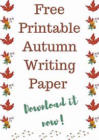 Image result for Fall Writing Template