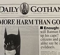 Image result for Gotham City Newspaper