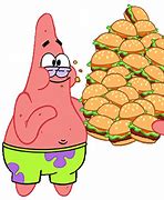 Image result for Patrick Eating All Hamburgerts