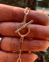 Image result for Paperclip Toggle Necklace