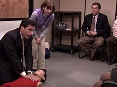 Image result for The Office CPR Training