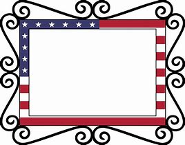 Image result for American Flag Frame Png