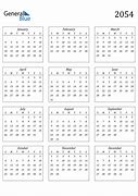 Image result for 2054 Calendar