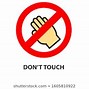 Image result for Don't Touch Sign Stickers