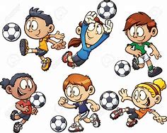 Image result for Kids Playing Soccer Cartoon