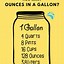Image result for 90 Ounces to Gallons