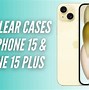 Image result for iPhone 15 Blue in Clear Case