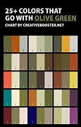 Image result for Olive Green Color Chart