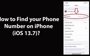 Image result for How to Find Phone Number in iPhone