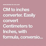 Image result for 175 Cm to Inches