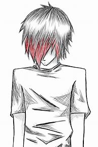 Image result for Emo Boy Drawing