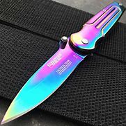 Image result for Cool Pocket Knives Rainbow
