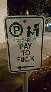 Image result for Rude Parking Signa