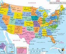 Image result for Us State and City Map