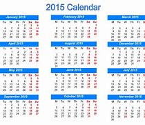 Image result for Year of 2015 Calendar