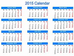 Image result for Calemndar 2015